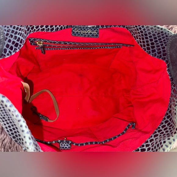 Dooney & Bourke Blue Snakeskin Hobo Bag
